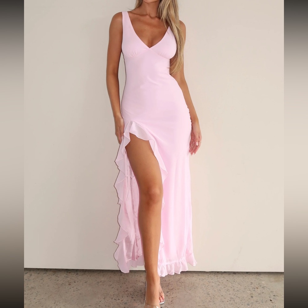 Tell me Everything Maxi Dress pink